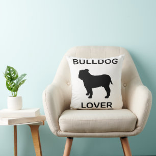Cojín Decorativo amante del bulldog