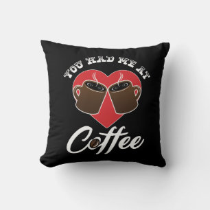 Cojín Decorativo Amante del Café - Me Tenías en Café