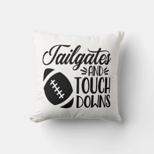 Cojín Decorativo Amante del Fútbol Divertido, Previa, Touchdown Neg