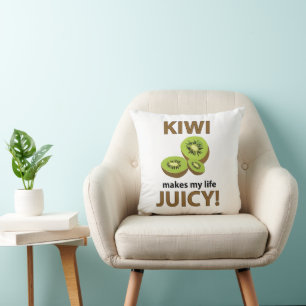 Cojín Decorativo Amante del kiwi Kiwi