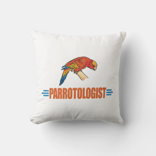 Cojín Decorativo Amante del loro humorístico