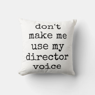Cojín Decorativo Amante del Teatro Divertido Director Humor Frase