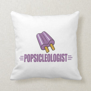 Cojín Decorativo Amante divertido del Popsicle de la uva