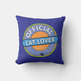 Cojín Decorativo Amante Oficial de Gatos
