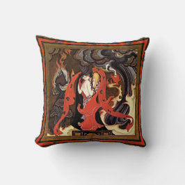 Cojín Decorativo Amantes de las noches árabes ilustracion por Kay N