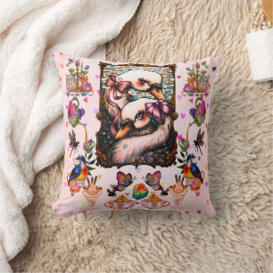 Cojín Decorativo Amantes de los cisnes