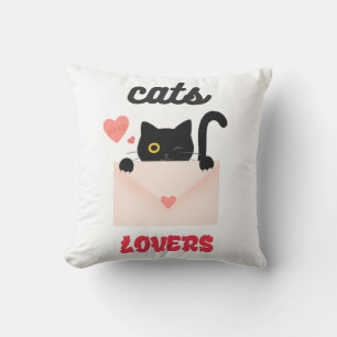 Cojín Decorativo amantes de los gatos