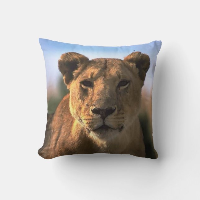 Cojín Decorativo Amantes de los Leones (Anverso)