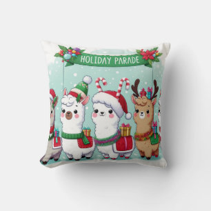 Cojín Decorativo Amantes de los navidades de Llamas