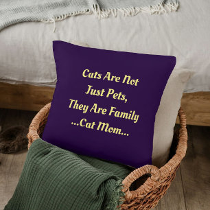 Cojín Decorativo Amantes de Mascotas Animales Personalizado Frase d