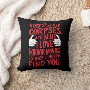 Cojín Decorativo Amantes de Películas de Terror Halloween Película 