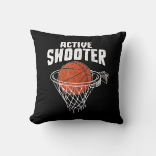 Cojín Decorativo Amantes del Baloncesto de Tirador Activo Hombres M