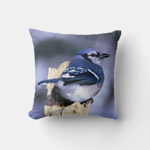 Cojín Decorativo Amantes del Jay Bird Azul