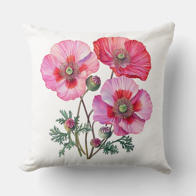 Cojín Decorativo Amapola (Anverso)