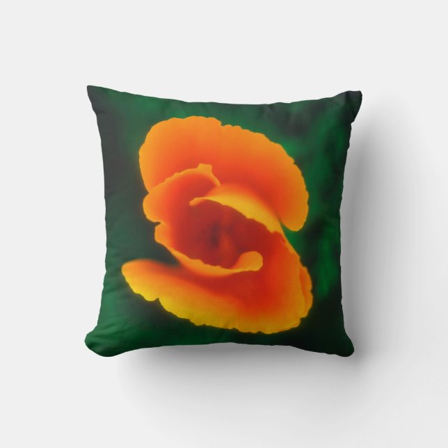 Cojín Decorativo Amapola de California (Anverso)