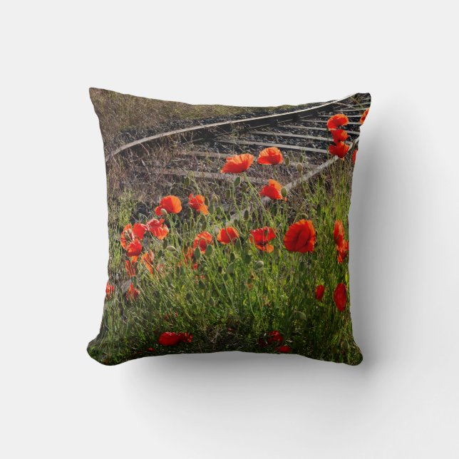 Cojín Decorativo Amapola silvestre  (Anverso)