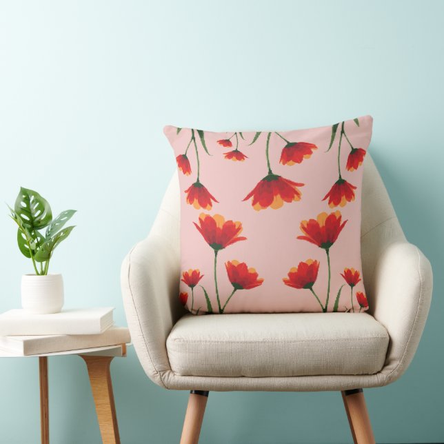 Cojín Decorativo Amapolas Dawnfire (Silla)