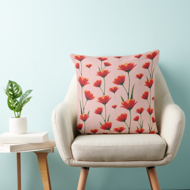 Cojín Decorativo Amapolas Dawnfire (Silla)