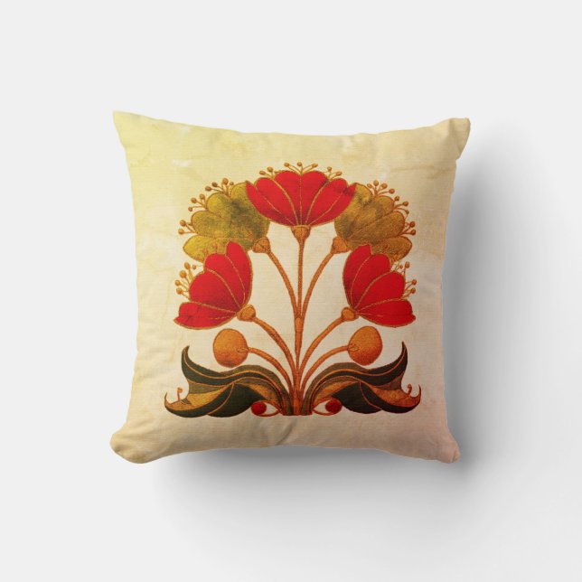 Cojín Decorativo Amapolas de California (Anverso)