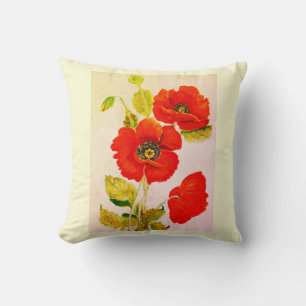 Cojín Decorativo Amapolas rojas