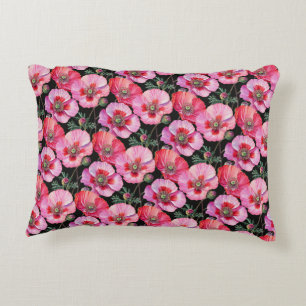 Cojín Decorativo Amapolas rosadas
