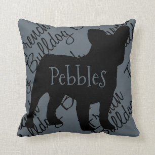 Cojín Decorativo Amar a mi Bulldog francés Pillow