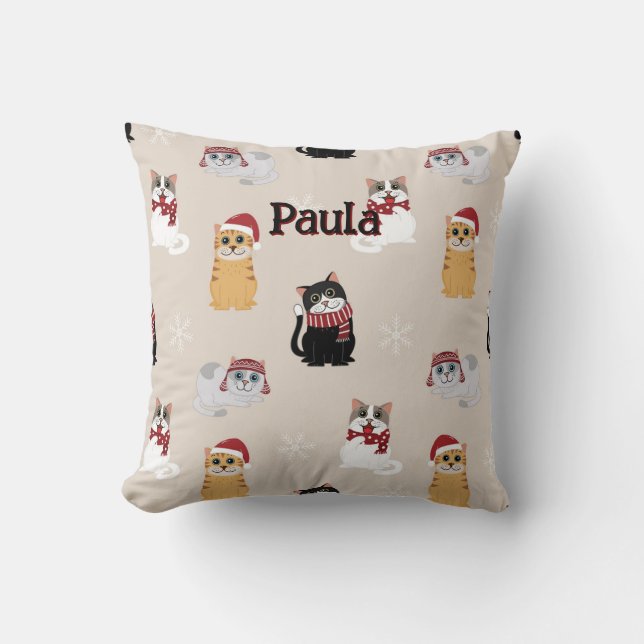 Cojín Decorativo Amar a mis gatos (Anverso)