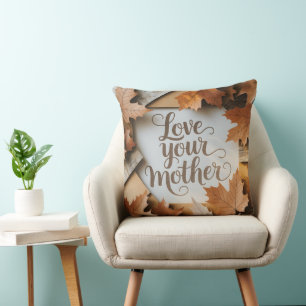 Cojín Decorativo Amar a tu madre caída de lujo deja arte premium