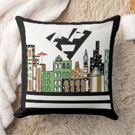 COJÍN DECORATIVO AMAR EL AVE EN LA CIUDAD
