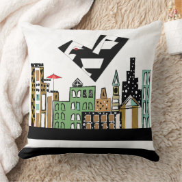 COJÍN DECORATIVO AMAR EL AVE EN LA CIUDAD