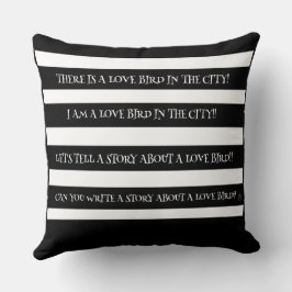 COJÍN DECORATIVO AMAR EL AVE EN LA CIUDAD