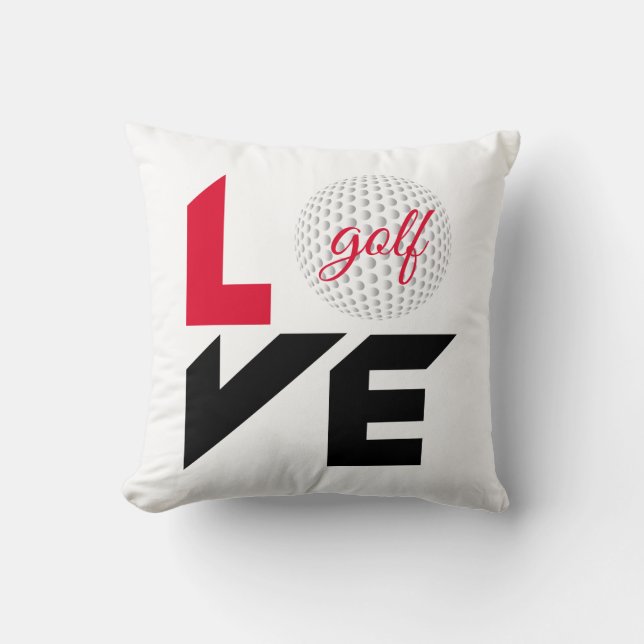 Cojín Decorativo Amar el golf (Anverso)