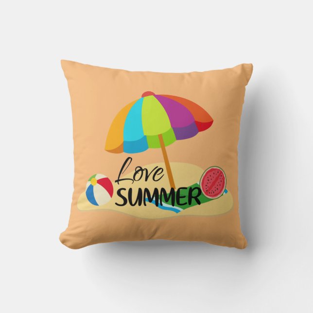 Cojín Decorativo Amar el verano (Anverso)