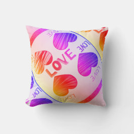 Cojín Decorativo Amar gradiente retro