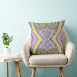 Cojín Decorativo Amarillo abstracto