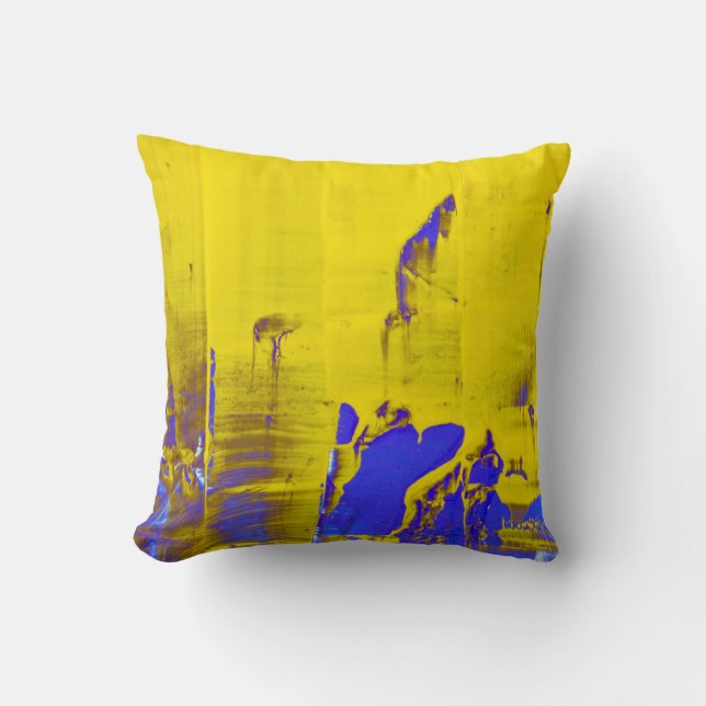 Cojín Decorativo Amarillo azul (Anverso)
