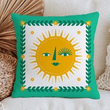 Amarillo BOHO Chic Cara de Sol Bohemio Verde Celes