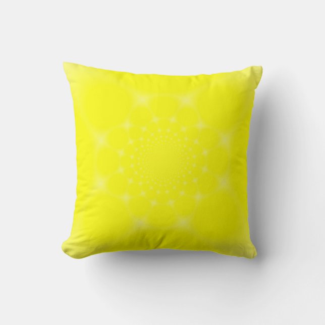 Cojín Decorativo Amarillo Brillante (Anverso)