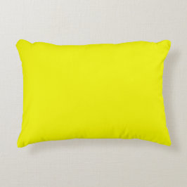 Cojín Decorativo Amarillo de daffodil sólido