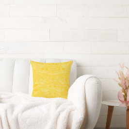 Cojín decorativo amarillo dorado