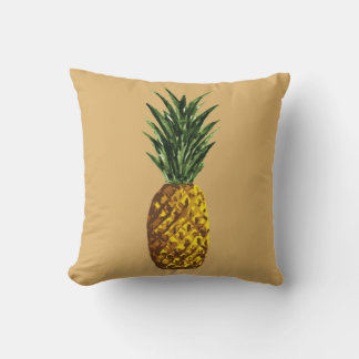 Cojín Decorativo Amarillo dorado de piña tropical