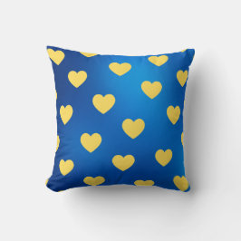 Cojín Decorativo Amarillo dulce dulce cálido corazón de Moda románt