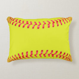Cojín Decorativo Amarillo Fastpitch Sofball Dormitorio Acento Almoh