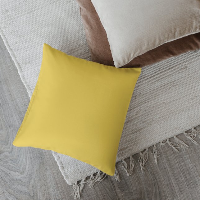 Cojín decorativo amarillo mostaza moderno de media (Subido por el creador)