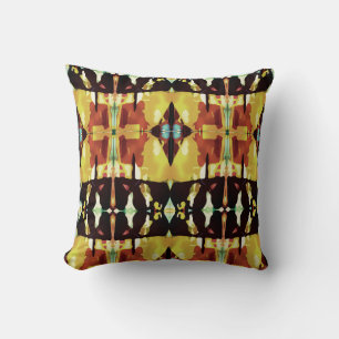 Cojín Decorativo Amarillo Negro Rojo Mediterráneo Aspecto Grandes B