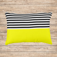 Amarillo neón con rayas negras y blancas