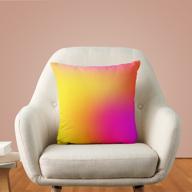 Cojín Decorativo Amarillo neón y rosa (Subido por el creador)