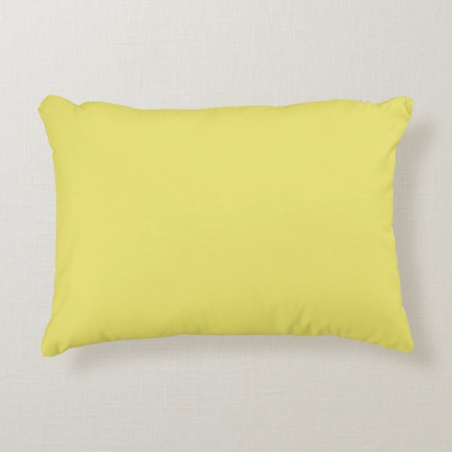 Cojín Decorativo amarillo pastel (Anverso)