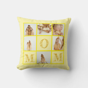 Cojín decorativo amarillo personalizado - foto Per