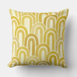 Cojín Decorativo amarillo retro moderno